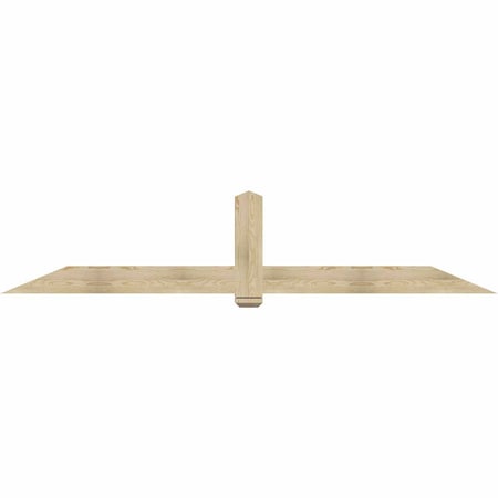 Ekena Millwork Eugene Rough Sawn Timber Gable Bracket, Douglas Fir, 108"W x 22"H x 4"D x 6"F, 5/12 Pitch GBW108X22X0406EUG00RDF